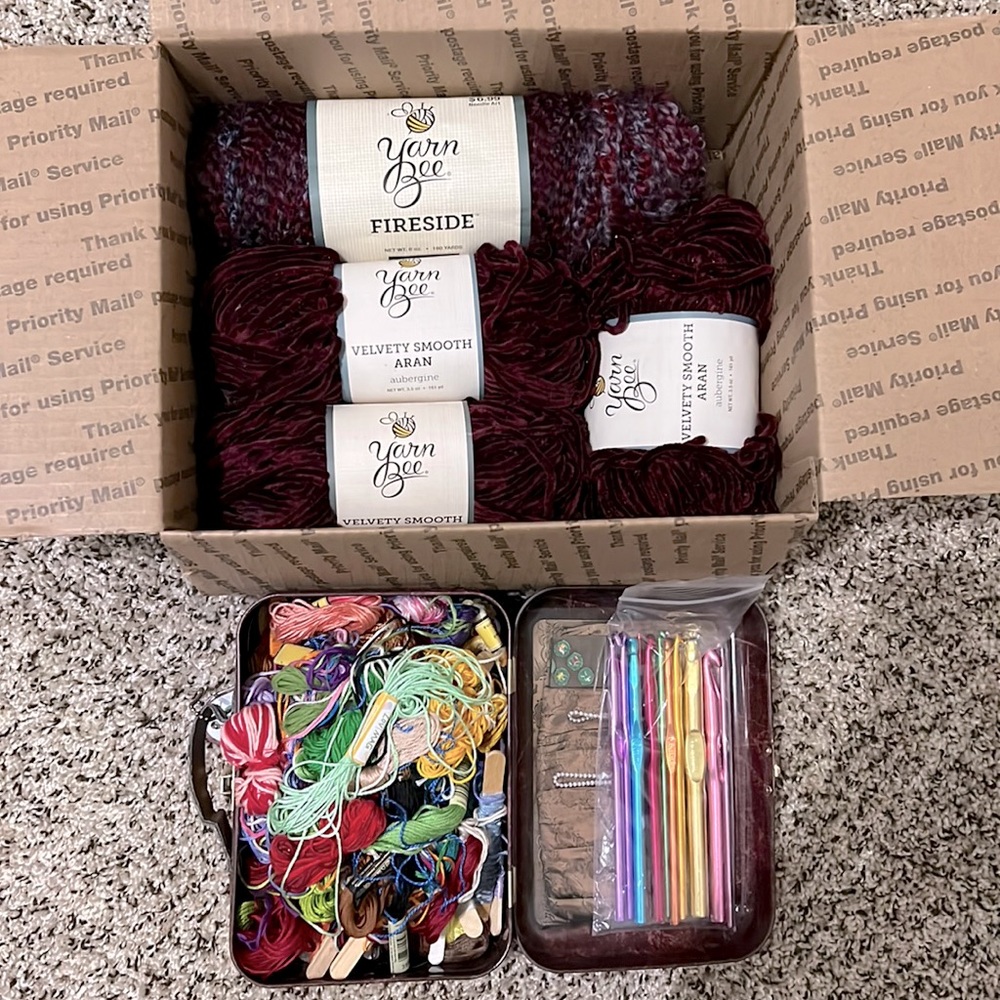 Bundle of Yarn & Embroidery Thread